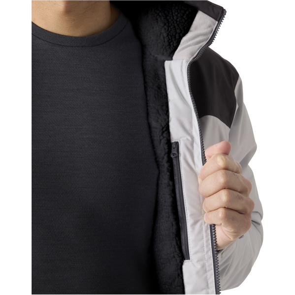 2026 Helly Hansen Mens Crew Hooded Pile Jacket 34526 - Grey Fog